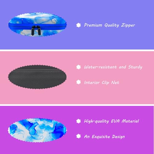 Image of 30 Slot Diamond Art Storage Box | Blue Bead Organizer Case with Drill Tools, Portable Craft Box, For 5D DIY Art Kits