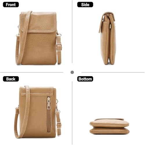 Image of FOXLOVER Quilted Crossbody Bags for Women Vegan Leather Boho Purses Shoulder Handbags with Tassel