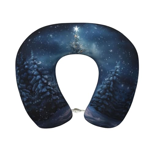 Almohada de viaje de espuma viscoelástica negra