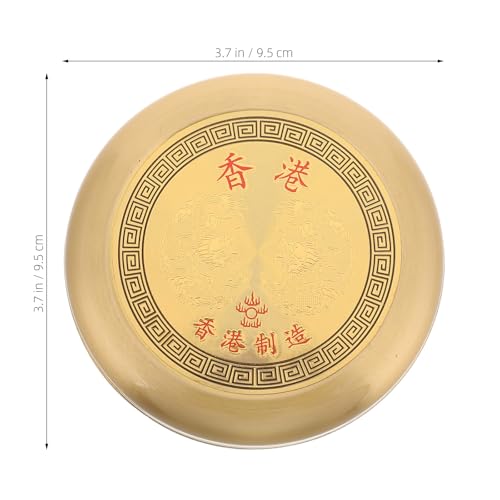 Brújula portátil de cobre con tapa 9.5 cm para camping miniatura 2