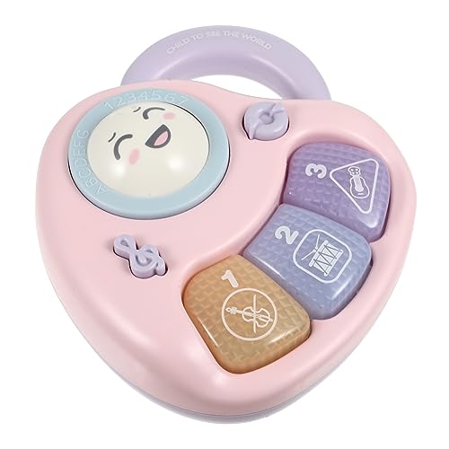 KONTONTY 子供用電子オルガン キッズミュージックおもちゃ パズル 赤ちゃん 楽器 ピンク 腹筋