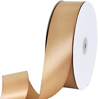 TONIFUL 1-1/2 Inch (40mm) x 100 Yards White Wide Satin Ribbon Solid Fabric Ribbon for Gift Wrapping Chair Sash Valentine's Day Wedding Birthday Party Decoration Hair Floral Craft Sewing