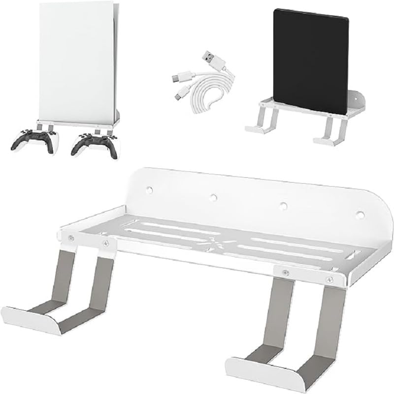 OUBANG PS5 Wandhalterung 6 in 1, Playstation 5 Wandhalterung Konsole für...