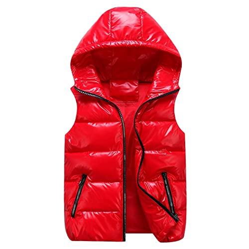 Unisex Lässige Solide Weste Mantel Reißverschlusstasche Mantel Jacke Lose Ärmellose Jacke Mit Kapuze Mantel Heizbare Pullover Cover