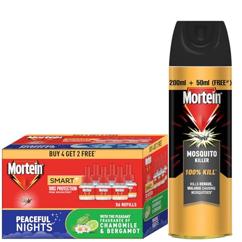 Image of Mortein Insta5 Mosquito Repellent Liquid Refill - 45ml x 6 (Buy 4 Get 2 Free) & Flying Insect Killer