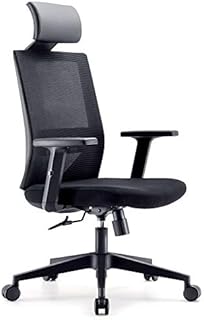 SIHOO Office Chair,Ergonomic Desk Chair,Swivel Chair with High Back,Lumbar Support,Adjustable PU Headrest,Armrest and Rocker Function,Mesh home office chair(Black)