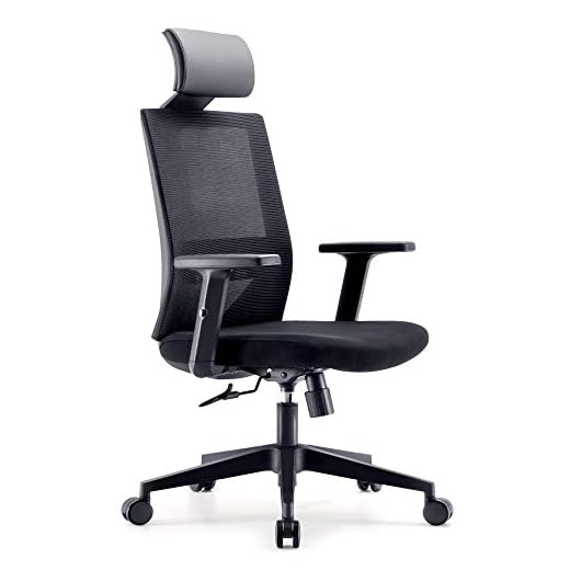 Sedia da ufficio SIHOO, sedia da scrivania ergonomica, sedia girevole, supporto lombare, poggiatesta regolabile, funzione bracciolo e bilanciere, sedia da ufficio