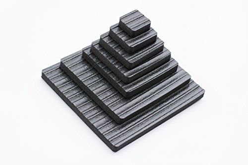 Square Furniture Pads - Keep Furniture Where it Belongs! (4 Inch) 4 Pack