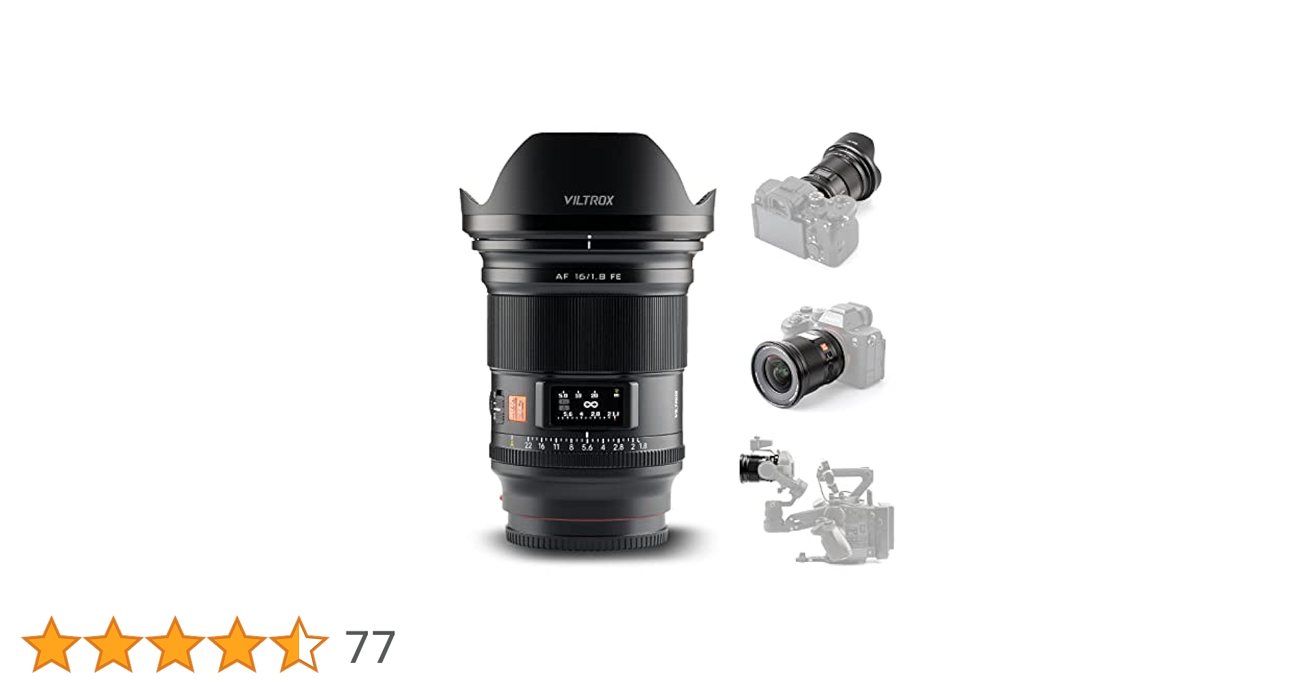 Amazon.co.jp: Viltrox AF 16mm F1.8 Pro FE カメラレンズ 超