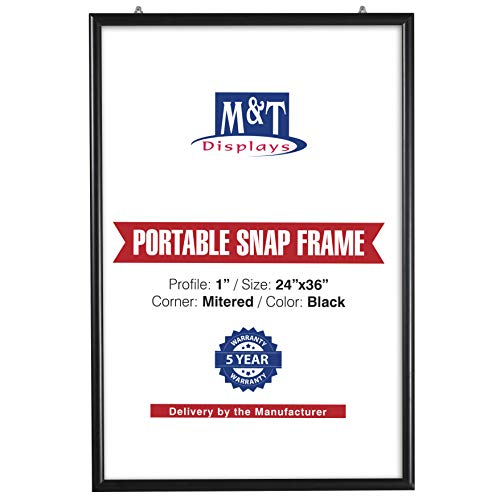 M&T Displays Portable Snap Frame, Poster Size, 1