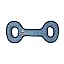 Blue Tug Oval Chain Link