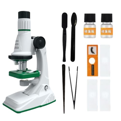 Microscope enfant grossissement 200X à 1200X avec loupe éducative pour petit scientifique