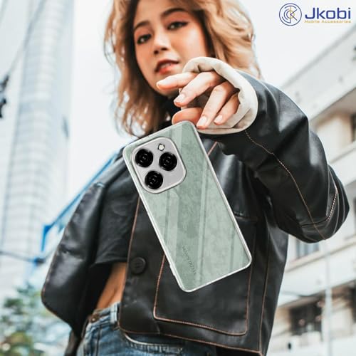 Image of Jkobi Silicone Back Cover Case for Tecno Spark 20 Pro (Clear Shockproof Case with Camera Protection | Soft and Flexible | Transparent)
