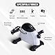 Endless Portable Pedal Exerciser with Digital Monitor | White | Material: Alloy Steel | Under Desk Bike Pedal Exerciser | Foot Cycle | Arm and Leg Exercise Peddler Machine | for Men and Women
