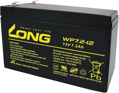 O (KUNG LONG BATTERIES) YƗp~dr (12V-7.2Ah) NP7-12/PE12V7.2/݊ (Wn) WP7.2-12
