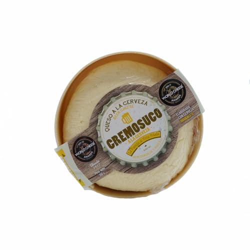 LA PASIEGA DE PEÑAPELADA Queso Cremosuco a la Cerveza, Queso redondo 350 gr (aprox) En caja de madera con film retráctil - Cremoso y Fundente - Leche de Vaca Pasteurizada - Calidad Artesanal Española