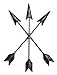 CraftyCrocodile Arrow Wall Decor - Native American Decoration for Rustic, Farmhouse, Distressed Aesthetic - Symbolic Cast Iron Art Piece for Home, Living Room, Gallery Display, Cafe - Hook Included