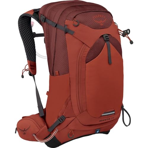 Osprey Manta 24L Men's Hiking Backpack with Hydraulics Reservoir, Oak Leaf Orange
