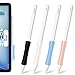 Produktbild [4 Stück] Grips für Apple Pencil 2. Generation und Apple Pencil Pro, Silikon Griff für Apple Pencil 2 Gen/Pro - Magnetische Adsorption/Wireless Charge/Double Tap Function/Ergonomisches Design