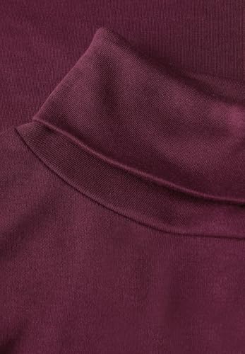 Street One Damen 3228395 Basic Rollkragen-Shirt, Noble red, 36