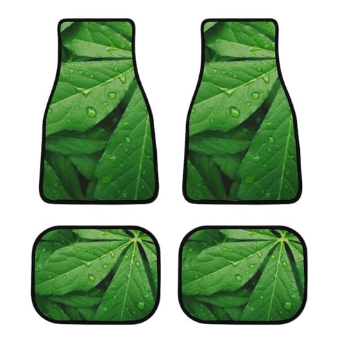 Tapis de sol de voiture antidérapants avec talonnette sécurité lot universel 4 pièces