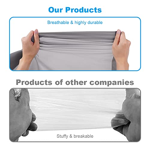 Foto von Vicloon Regenponcho, 2 Stück Regenponcho Einweg, Unisex Wiederverwendbar Transparent Regenmantel, PEVA Tragbarer Wasserdicht Regencape, Atmungsaktiv Regenjacke für Reisen, Wandern, Radfahren & Camping