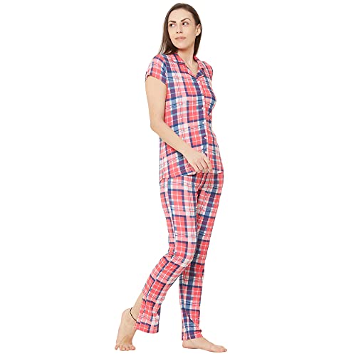Image of Sweet Dreams Women's Cotton Printed Night Suit Set