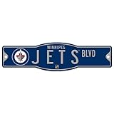 NHL Winnipeg Jets Sign, 4.5 x 17-Inch
