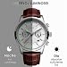 Imagen de LIGE Reloj Hombre analógico Elegante Pulsera Elegante para Caballero Vintage Relojes Resistente Al Agua 3ATM Correa De Piel Auténtica Cronógrafo con Visualización De Fecha
