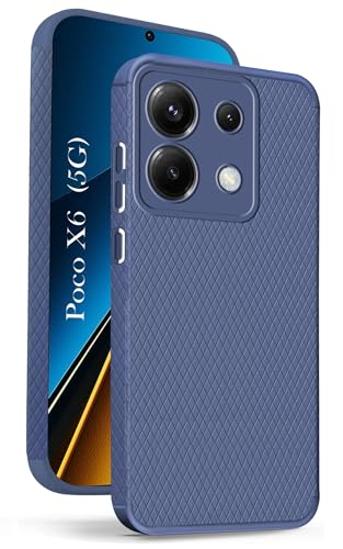 Image of Jkobi Back Cover Case for Poco X6 5G (Liquid Silicone | Side Grip | Camera Protection)