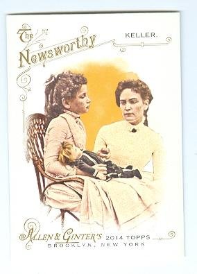 Helen Keller trading card 2014 Topps Allen Ginter #243 Blind Child
