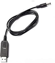 USB-DC変換ケーブル5V～12V 電圧ステップアップケーブル 5.5 * 2.1mm DCオス1M USB 12V 昇圧 ケーブル USB DC電源供給ケーブル DCプラグ 電源ケーブル USB→DC(外径5.5mm内径2.1mm) 5.5 * 2.1と5.5 * 2.5通用 5V To DC 12V (5V～12V)