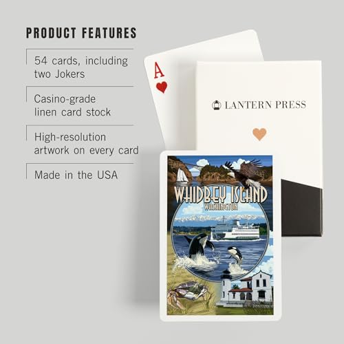 Lantern Press naipes póker 52 cartas para adultos miniatura 3