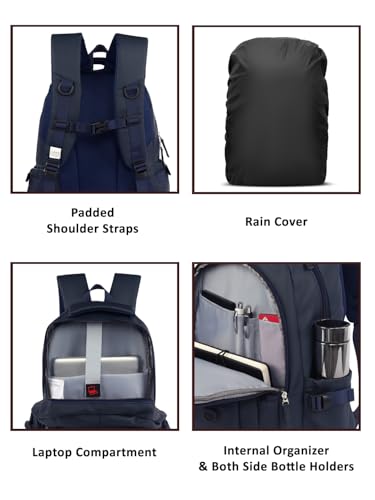 Image of Lavie Sport Eclipse Laptop Backpack | 36 Liters | Fits Upto 16 Inch | Laptop Compatiable | Rain Cover | Gift for Biys & Girls