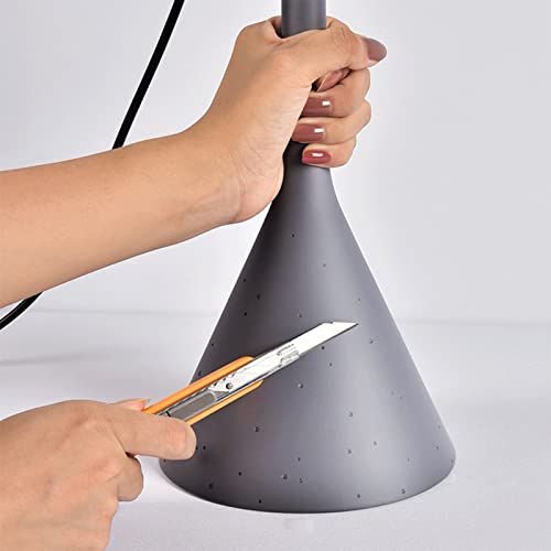 Lampe suspendue moderne industrielle blanche avec câble réglable pour plafond