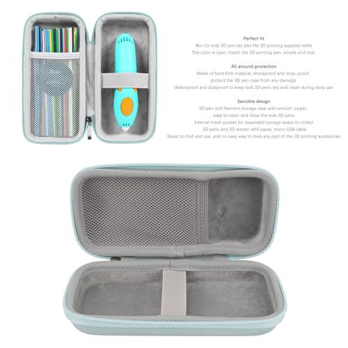 Hard EVA Carrying Case, 3D Printing Pen Hard Travel Case Protective Storage Bag Compatible with 3D Pen - Image 2
