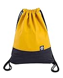 Manufaktur13 Denim Sports Bags - Bolsa de deporte para vaqueros, mochila, gimnasio, mochila, bolsa de deporte, bolsa de yute (M13), color mostaza, tamaño One Size / Uni Size / Einheitsgröße
