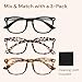 Gaoye Stylish Blue Light Glasses for Woman - Computer Glasses for Blue Light Blocking - Lightweight Frames - 3 pack