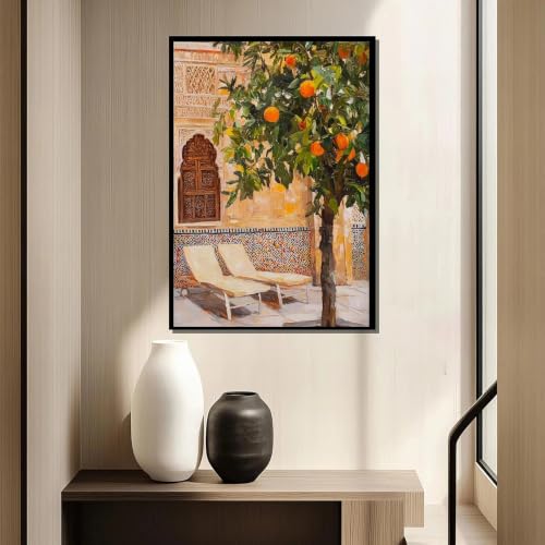 Toile oranger marocaine grand format impression haute définition - 4