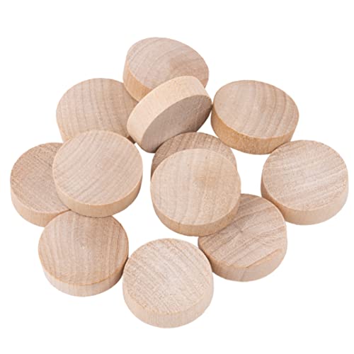 Image of Birch Flat Head Screw Hole Plugs | 1 inch Diameter | Pack of 50 Approx. | UA-110-BW