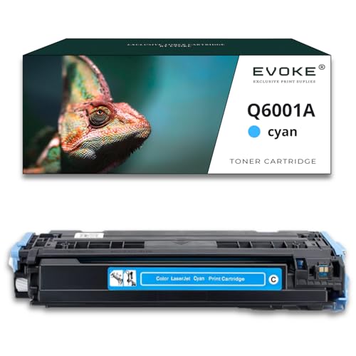 EVOKE Tóner Q6001A compatible con HP Color Laserjet 1600 2600 2605 CM1015 CM1017 Azul (Cian) 2000 páginas
