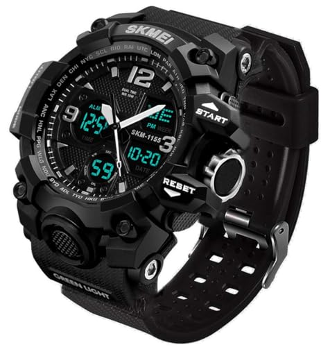 Men's Watches Sports Outdoor Waterproof Military Tactical Watch Date Multi Function LED Alarm Stopwatch Watches for Men