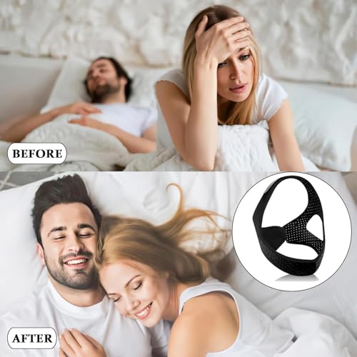 chin strap for sleepingcomfortable anti snoring devicesadjustable breathable chin strap for cpap users