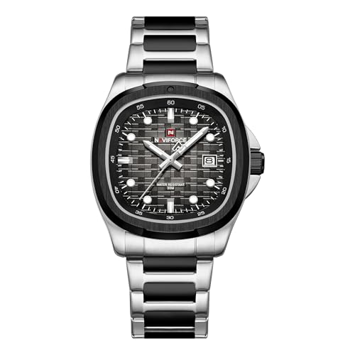 Image of NAVIFORCE NF9240 Square Unique Temperament Strap with dial Analog Watch