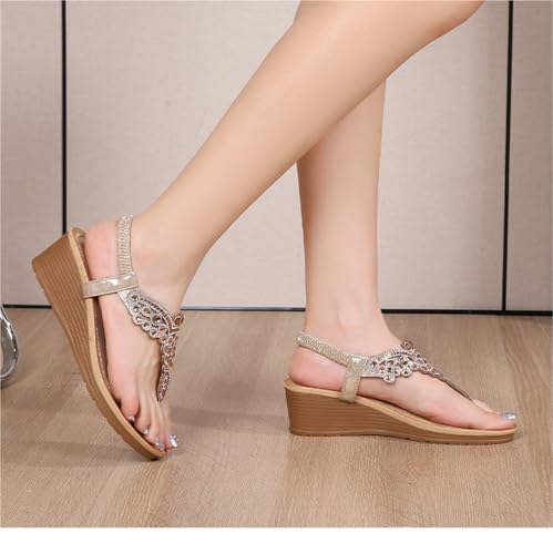 Summer Women Wedge Gladiator Sandals Flip Flop Shoes Women Casual Beach Sandals4