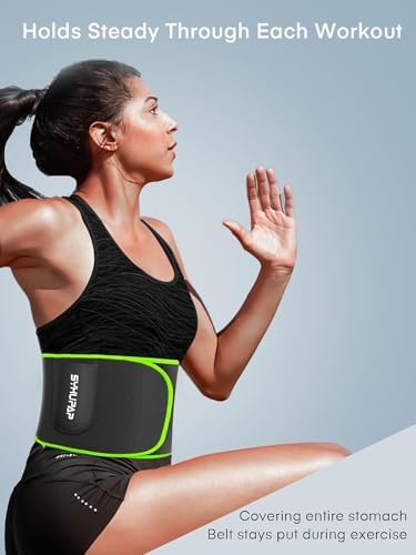 TD® Ceinture Sudation Homme Femme Gaine De Sudation Minceur Néoprène Ceinture Abdominale Sport