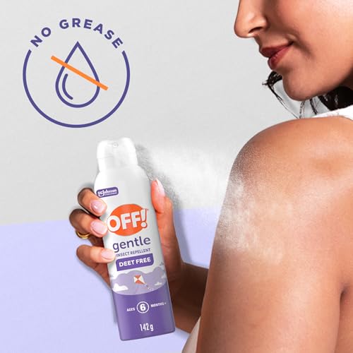 OFF! Gentle DEET Free Mosquito Repellent Spray, Bug Spray, Insect Repellent for Camping Hiking Running, Long Lasting Outdoor Bug Protection Non-Staining, Non- Oily, Travel Size, 14 image 3