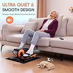 Under Desk Oval Machine, Morelax Oval Leg Exerciser for Elderly Assembly, Quiet Portable Electric Sit Pedal Exerciser with Resistance Band, Remote Control and 12 Adjustable Speeds - Image 5