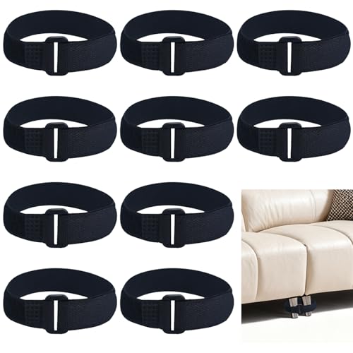 Clofiak 10Pcs Sectional Couch Connectors, Universal Couch Clamps for Sectionals,