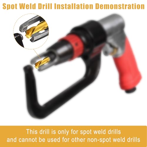 3pcs Titanium Coated Spot Weld Drill Bits